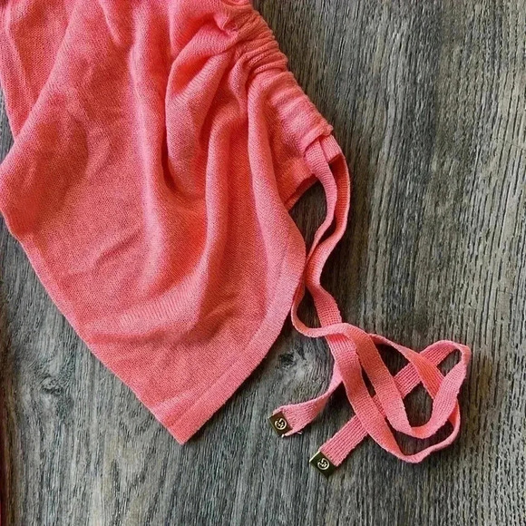 Michael Michael Kors Sweater Pink Long Sleeve Cardigan Sweater Duster Size Large - Picture 5 of 10